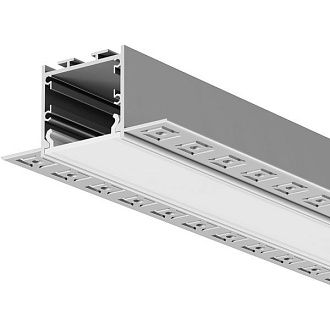 Алюминиевый профиль встраиваемый скрытого монтажа 72x36 серебро 2 м Maytoni Led Strip 636010