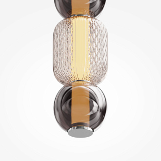 Подвесной светильник 12*12*339 см, LED, 16W, 3000К, Maytoni DROP MOD273PL-L16CH3K хром