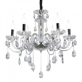 Подвесная люстра 75*82-132 см, 6*E14, 40W, Omnilux Omnilux 702 OML-70203-06, хром