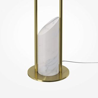 Торшер 145 см, 6W, 3000K, Maytoni Trust MOD460FL-L6BS3K, латунь