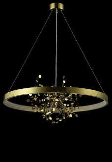 Светильник 80 см, 4*G9+18W, 3000K, 15 м2 Crystal L ux GARDEN SPLED+4 D800 GOLD Золото