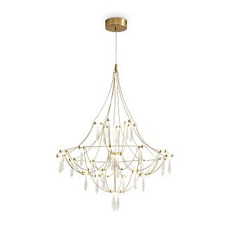 Подвесной светильник 80-170 см, LED*18W, 3000K, Freya Amela FR6138PL-L21BS, Латунь