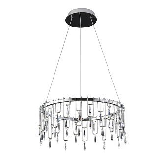 Подвесной светильник 18*76 см, 1*LED, 53W, 4000K Divinare Rotondo 1019/02 SP-70, Хром
