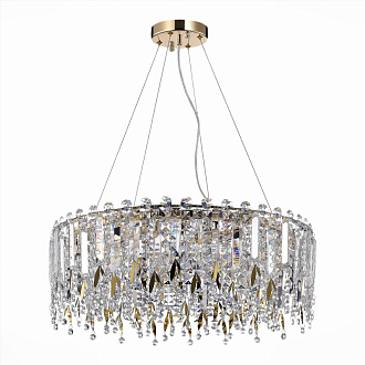 Люстра подвесная 59 см, 360W, ST LUCE DESIO SL1655.203.08 Золотистый