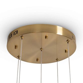 Подвесной светильник 42 см, 33W, 2800K, Freya Flower FR5579PL-L40BS, латунь
