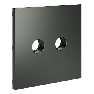 Накладка для розетки телевизионной оконечной TV+SAT, титан Voltum S70 VLS001606, Пластик Soft touch