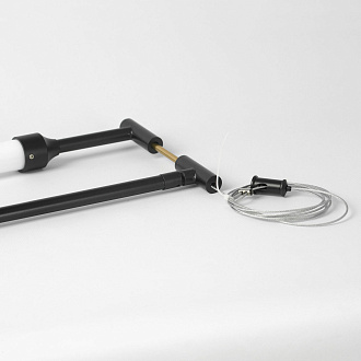 Линейно-подвесной светильник 120*10*170 см, 1*LED*25W 4000K черный Lussole Bradford LSP-7154