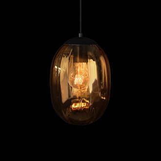 Подвесной светильник *18*-27,5 см, 1*E27*40W, LOFT IT Bubble 10427 Amber, черный