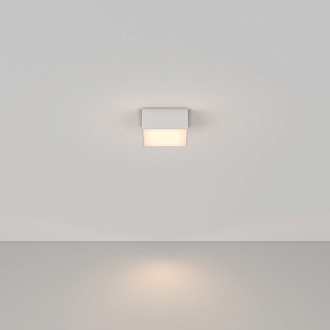Накладной светильник 12*12*6 см, LED, 12W, 3000К, Maytoni Technical Zon C032CL-12W3K-SQ-W белый