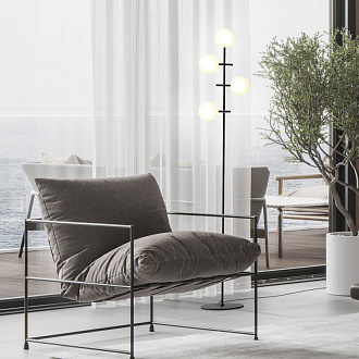 Торшер 22*27*147,5 см, G4 * 4 20W,  Mantra Cellar 7639, черный