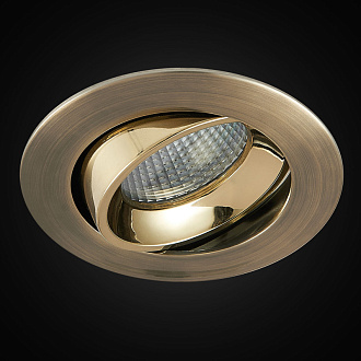 Встраиваемый светильник 9 см, 7W, 3500К,  Citilux Альфа CLD001NW6, бронза