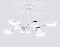 Люстра светодиодная на штанге **37- см, **W, 3000-6000K, Ambrella Light Comfort FL51627, белый, золото
