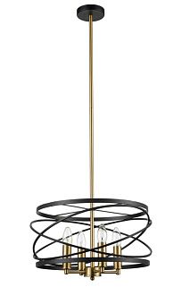 Подвесная люстра Vele Luce Florence VL5092P04, диаметр 40 см, черный