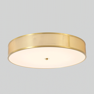 Светильник потолочный *60*10- см, *LED*40W, 3000-6000K, Crystal Lux Button BUTTON PL40W LED, Латунь