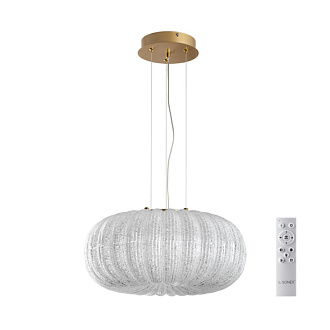 Подвесная люстра *40*141,5 см, LED, 36W, 3000K-6000K Sonex Angelo 7720/36L, золотой