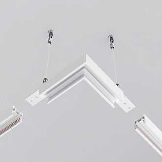 Коннектор угловой Exility накладной низкопрофильный 10*10*2,9 см, Maytoni Technical Accessories for tracks Exility TRAM034CL-41W белый