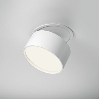 Встраиваемый светильник 8,5*8,5*6,6 см, LED, 12W, 4000К, Maytoni Technical ONDA DL024-12W4K-W белый