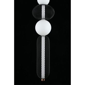 Подвесной светильник 22*130-230 см, 1*LED, 28W, 3000K, Aployt Nikusia APL.658.06.28, черный