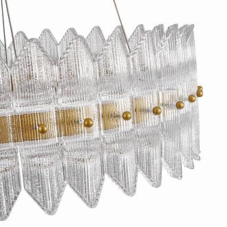 Люстра *68,5*70-120 см, *LED*65W, 3000K, Favourite Mirabella 4754-7P, латунь