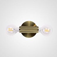 Бра RH Utilitaire Inline Sconce Brass 28,5*8*10 см, 2*E27*60W, ImperiumLoft 44.557, Латунь
