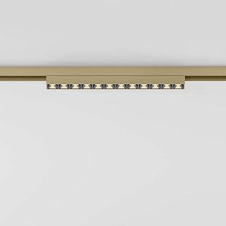 Трековый светильник магнитный 23*2*3 см, LED, 10W, 3000K, Elektrostandard Line Magnetic 85528/01, латунь