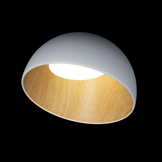 Светильник 35 см, 24W, 4000K Loft It (Light for You) Egg 10197/350 White, белый-дерево