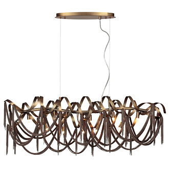 Люстра 110*30*172,6 см, 10 G9*40W, Odeon Light Chainy, античная бронза 5066/10
