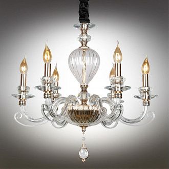 Подвесная люстра 60*80-145 см, 6*E14, 40W, Aployt Daniele APL.701.03.06, золотой