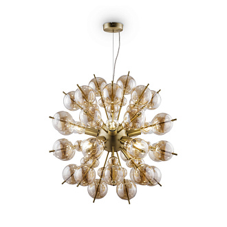 Подвесная люстра Maytoni Bolla MOD133PL-08BS, диаметр 64 см, латунь