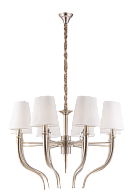 Люстра Ø820 x H550(1200), мм, 40W, NICKEL (Никель) NewRgy 8658/8NK NICKEL
