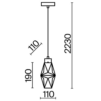Светильник 11 см, Maytoni MOD325PL-01G, золото