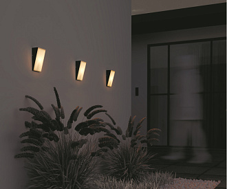Светильник настенный 9*7*18 см, LED, 10W, 3000К, Maytoni Brick O436WL-L10GF3K1 серый