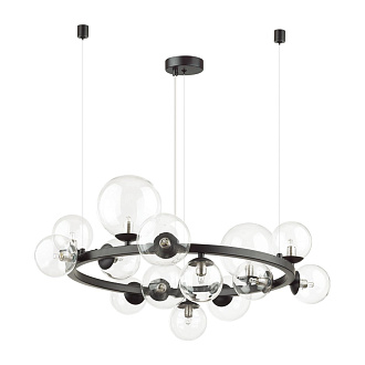 Люстра Odeon Light Tovi 4818/14, диаметр 77 см, черный, двойное крепление