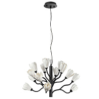 Люстра 60 см, 18*G4 LED*5W Odeon Light Gardi 5090/15, черный матовый