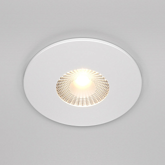 Встраиваемый светильник 9 см, 7W, 3000К, белый, теплый свет, Maytoni Zen DL038-2-L7W, светодиодный