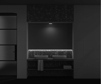 Трековый светильник 2,6*11,6*2,8 см, LED 6W, 3000К, Белый Maytoni Basis TR080-1-6W3K-W