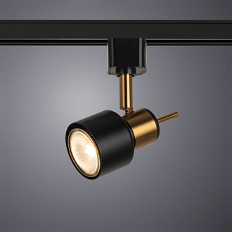 Светильник 9*6 см, GU10 50W, Arte Lamp Almach A1906PL-1BK, черный
