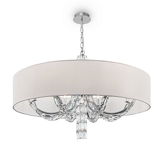 Подвесная люстра Maytoni Talento DIA008PL-08CH, диаметр 88 см, хром