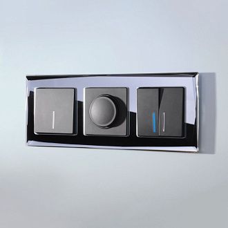 W0031208/ Рамка на 3 поста Diamant (черный) Werkel 4690389172762