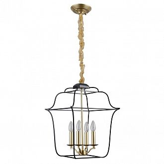 Подвесной светильник Omnilux Maiori OML-94706-04, черный-золото