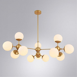 Подвесной светильник 90*36 см, 12*E14 золотистый Arte Lamp Bolla A1664SP-12GO