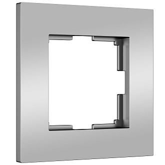 W0012965 Рамка на 1 пост Slab, серебро софт Werkel, 4690389193361