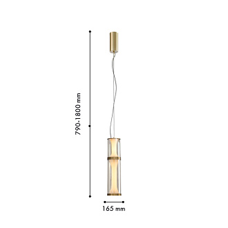 Подвесной светильник 16,5*180 см, 20W, Favourite Bones 4244-2P