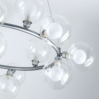 Подвесной светильник 75*80/120 см, 15*G9 MODESTYLE MS.6030.15 SL серебро