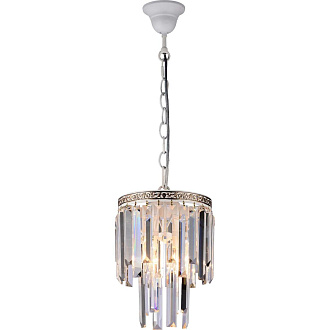 Люстра подвесная хрустальная 20*20*66 см, 2*E14 40W золото Stilfort Kristalina 2110/03/02P