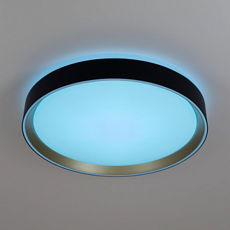 Светильник 40 см, 48W, 3000-5000K с пультом Citilux CL751351G BOSS Черный+Золото LED