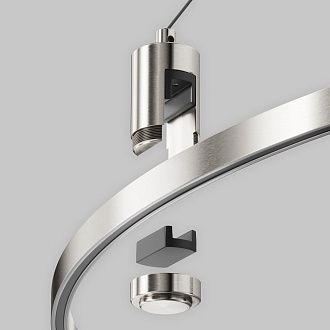 Комплектующие для трековой системы  TRA154SW-BB-R-PT 5,5*2,9*-25,4 см, *Maytoni technical Accessories for tracks Flarity TRA154SW-BB-R-PT, Платина