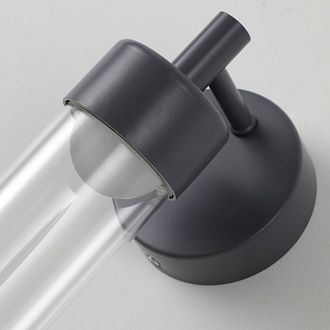 Уличный настенный светильник 29 см, 5W, 3000K, Favourite Outdoor 4703-1W, серый