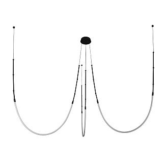 Подвесной светильник 280*100 см, 1*LED, 35W, 3000K Arte Lamp Klimt A2850SP-38BK, Черный