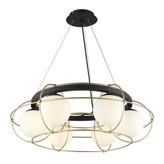 Подвесная люстра 60*50-130 см, 6*G9, 5W, Aployt Mahot APL.317.03.06, золотой